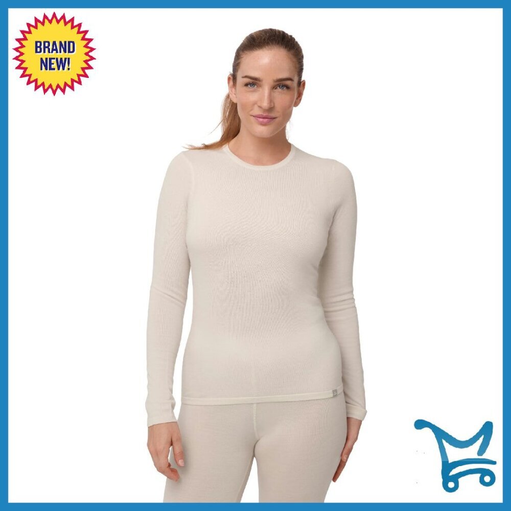 Merino Wool Long Sleeve Thermal Base Layer Top Women's Size